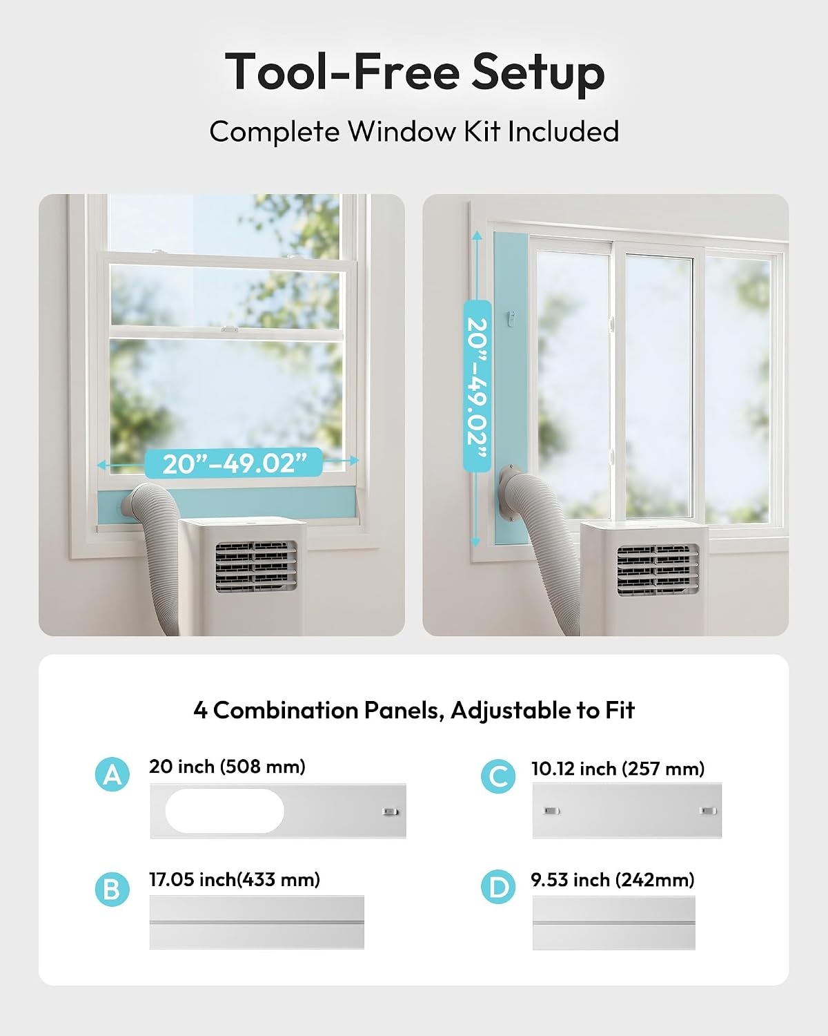 image:imageEUHOMY 14000 BTU Portable Air ConditionersSmart AC Unit with Heat APP12 000 BTU WIFI NEW