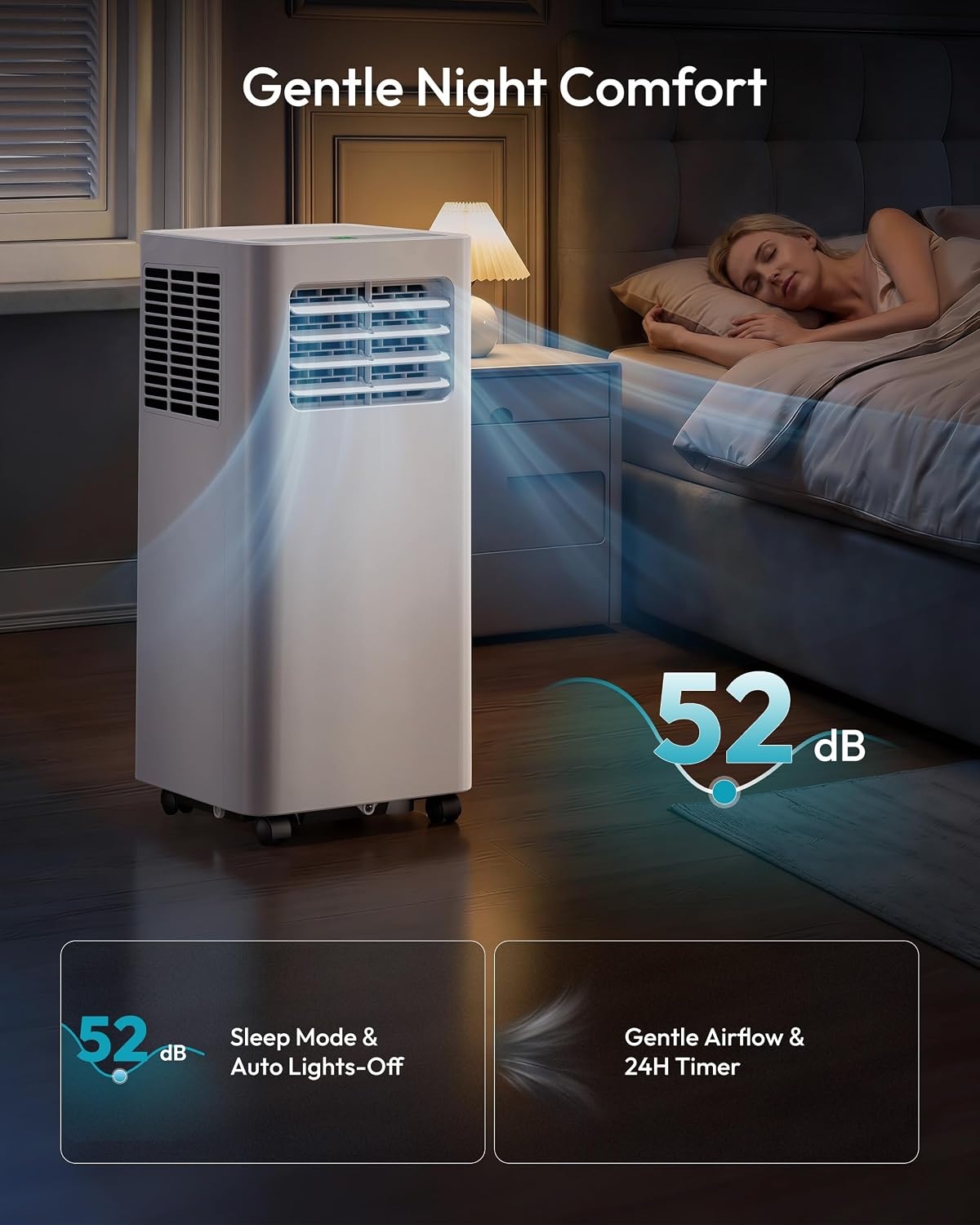image:imageEUHOMY 14000 BTU Portable Air ConditionersSmart AC Unit with Heat APP14 000 BTU HEAT WIFI