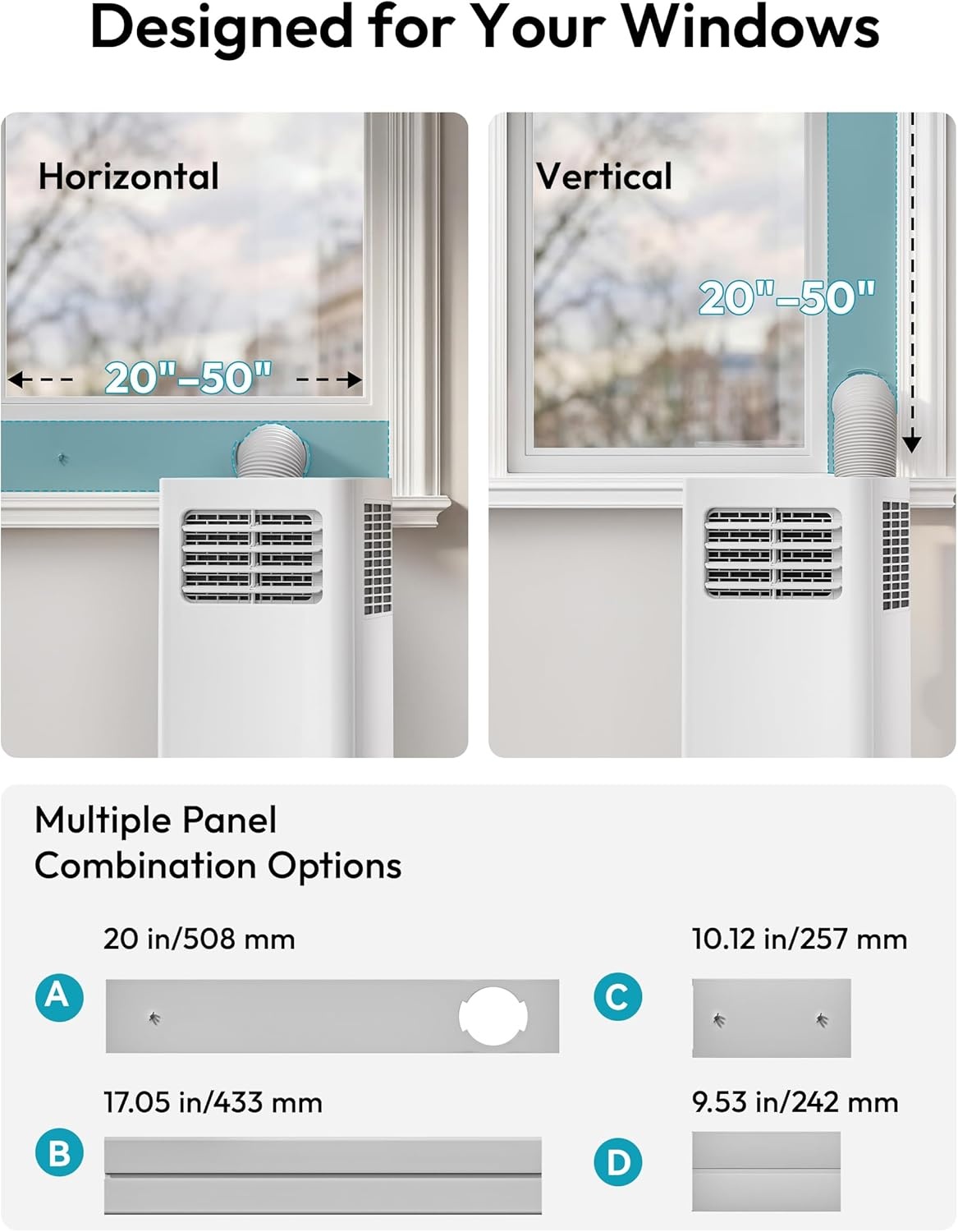 image:imageEUHOMY 14000 BTU Portable Air ConditionersSmart AC Unit with Heat APP14 000 BTU HEAT WIFI