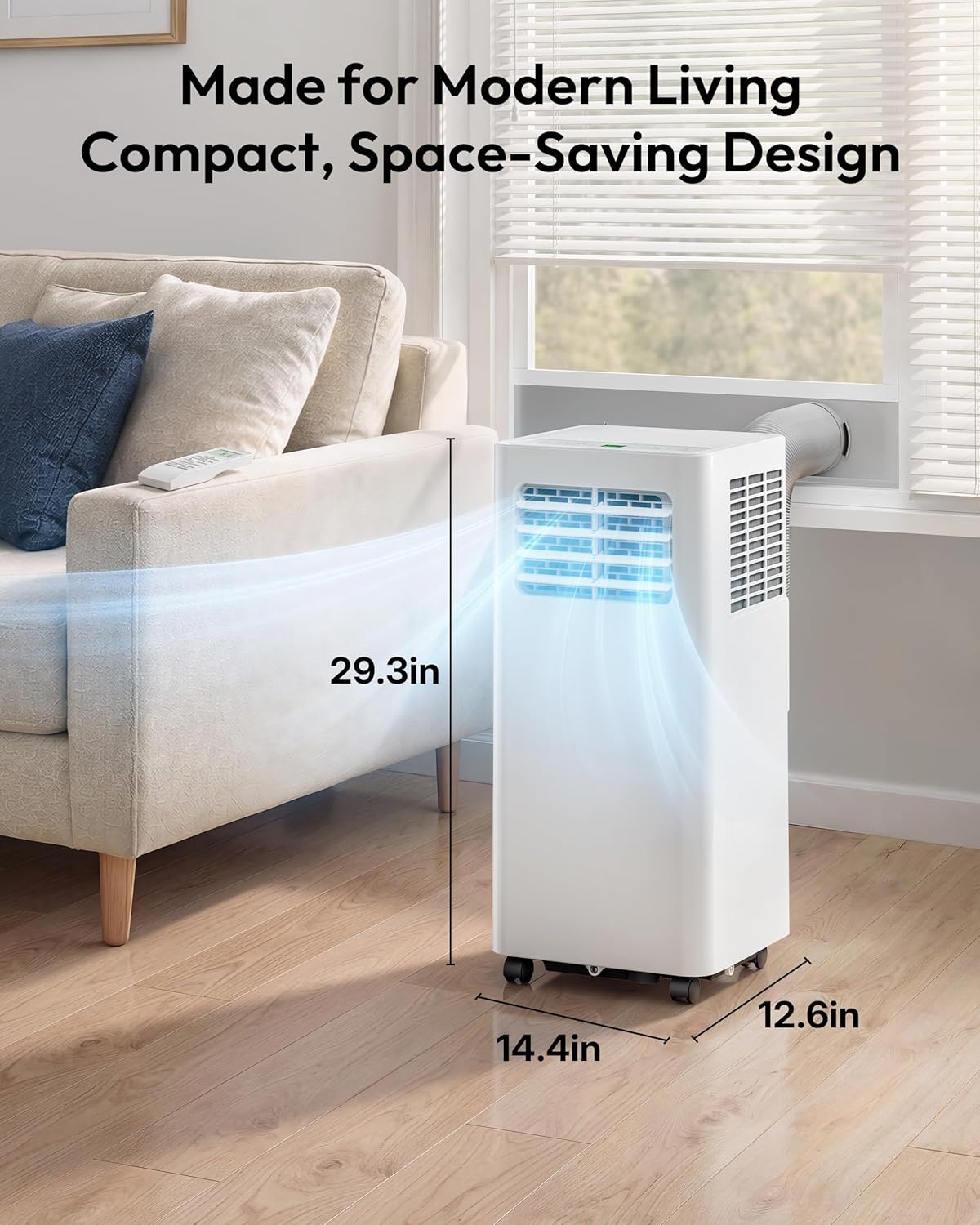 image:imageEUHOMY 14000 BTU Portable Air ConditionersSmart AC Unit with Heat APP14 000 BTU WIFI