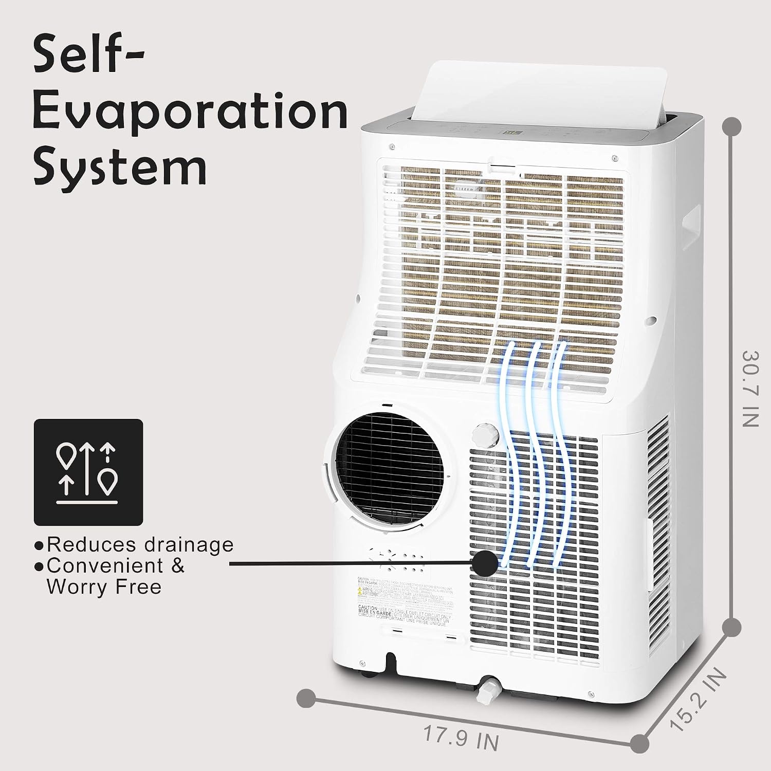 image:imageEUHOMY 14000 BTU Portable Air ConditionersSmart AC Unit with Heat APP16 000 BTU