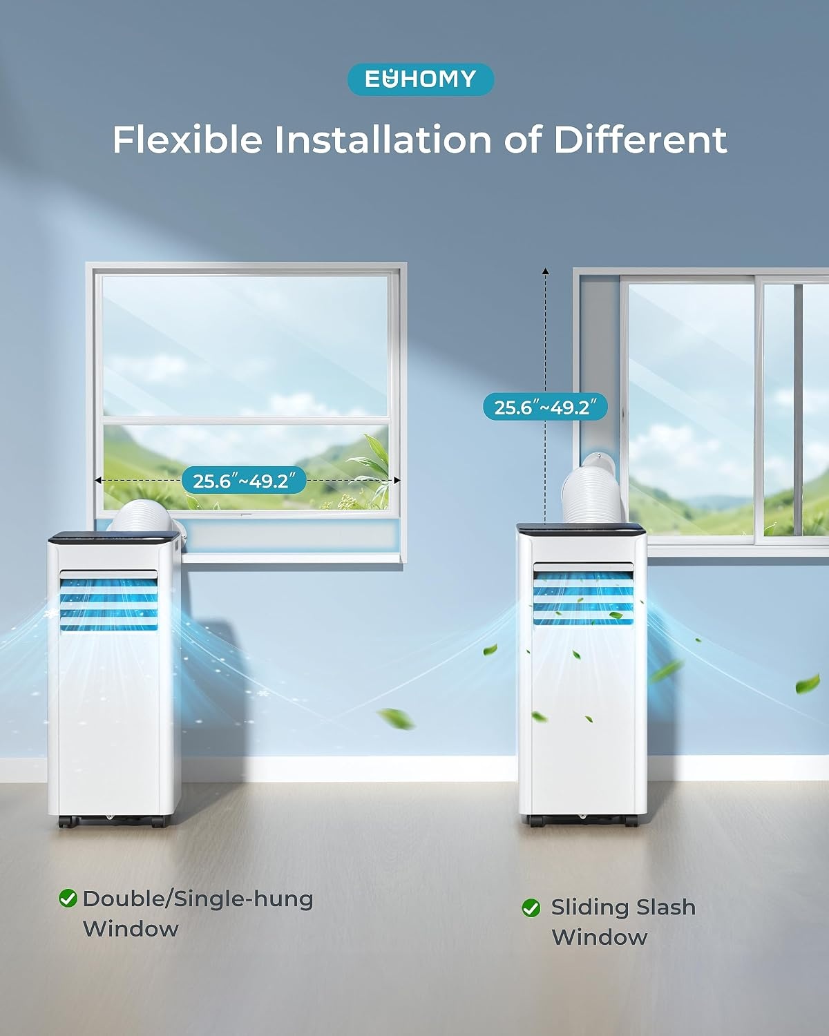 image:imageEUHOMY Portable Air Conditioners 8000 BTU AC for Rooms Up to 350 Sq Ft10000