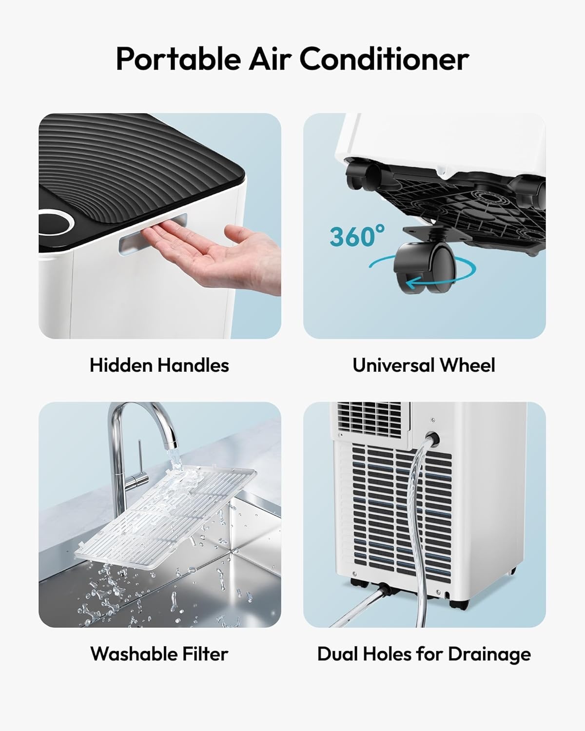 image:imageEUHOMY Portable Air Conditioners 8000 BTU AC for Rooms Up to 350 Sq Ft8 000 BTU