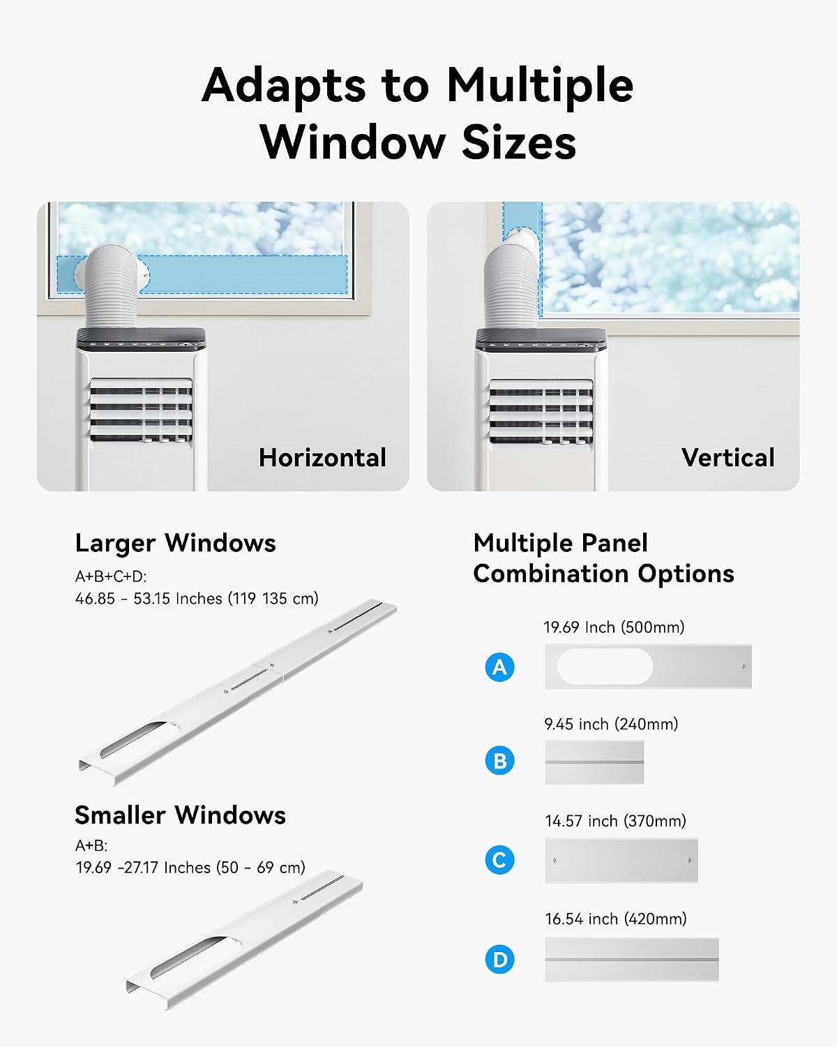 image:imageEUHOMY Portable Air Conditioners 8000 BTU AC for Rooms Up to 350 Sq Ft8 000 BTU White