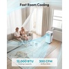 EUHOMY 14,000 BTU Portable Air Conditioners,Smart AC Unit with Heat, APP(12 000 BTU  HEAT  WIFI  White)