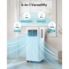 EUHOMY 14,000 BTU Portable Air Conditioners,Smart AC Unit with Heat, APP(14 000 BTU  WIFI  White)