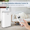 EUHOMY 14,000 BTU Portable Air Conditioners,Smart AC Unit with Heat, APP(16 000 BTU)