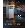 EUHOMY 8,000 BTU Portable Air Conditioners, 4-in-1 Air Conditioner Portable Up to 350 Sq.Ft., Portable AC Unit with Cool, Fan, Dehumidifier, Sleep, 24H Timer, Remote & Installation Kit, for Bedroom