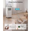 EUHOMY 8,000 BTU Portable Air Conditioners, 4-in-1 Air Conditioner Portable Up to 350 Sq.Ft., Portable AC Unit with Cool, Fan, Dehumidifier, Sleep, 24H Timer, Remote & Installation Kit, for Bedroom