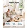 EUHOMY Portable Air Conditioners, 8,000 BTU AC for Rooms Up to 350 Sq. Ft.(8 000 BTU)