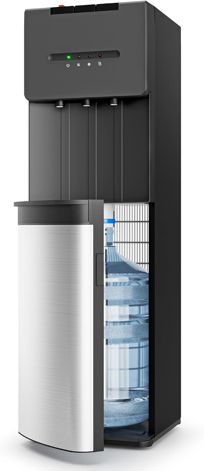 image:imageEuhomy Bottom Loading Water Dispenser 3 Temperatures 3 or 5 Gal BottlesBlack