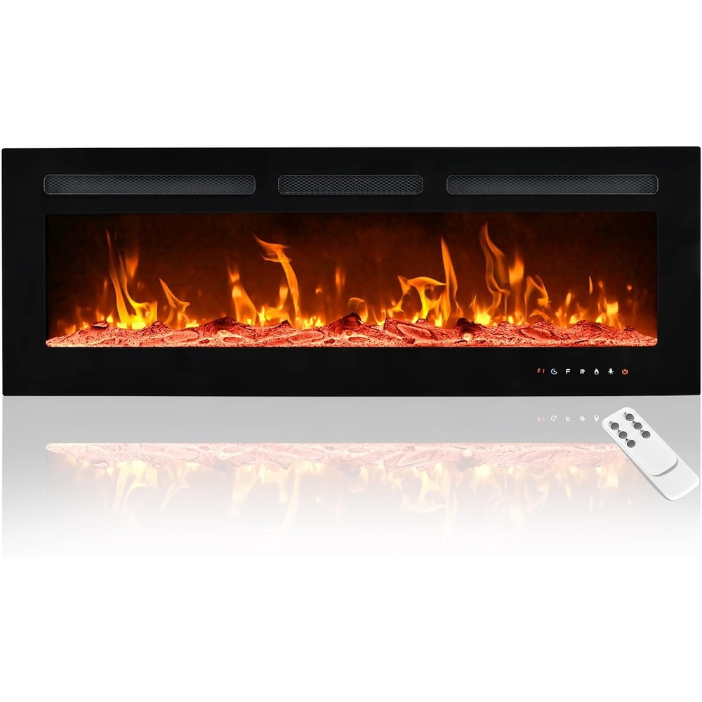 image:imageEUHOMY 50 Inch Electric Fireplace Recessed and Wall Mounted20 Inch