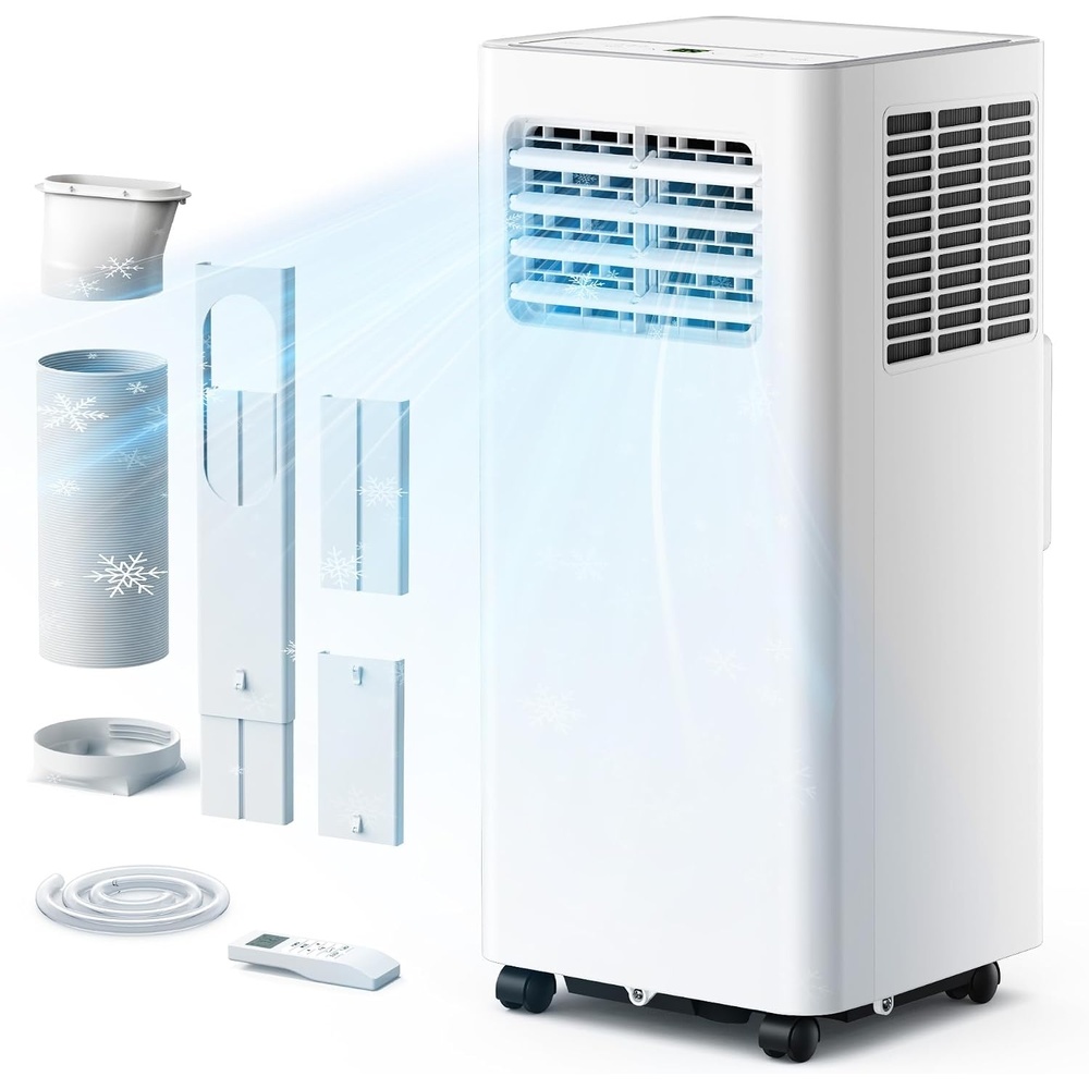 image:imageEUHOMY 8000 Btu Portable Air Conditioners 3 in 1 Portable AC with Cool Dry Fan Modes Quiet Air Conditioners with 24H Timer amp Sleep Modes with Remote for Bedroom Apartments up to 350 SqFt10 000 BTU