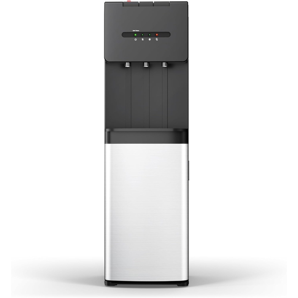 image:imageEuhomy Top Load Water Dispenser for 3 or 5 Gallon Bottles Countertop Water Cooler with 3 Temperatures Hot amp Cold Water with Child Safety Lock for Home Office KitchenBottomloading