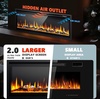 EUHOMY 36 Inch Electric Fireplace Recessed and Wall Mounted(50 Inch Premium)