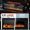 EUHOMY 36 Inch Electric Fireplace Recessed and Wall Mounted(60 Inch Premium)