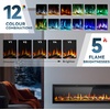 EUHOMY 36 Inch Electric Fireplace Recessed and Wall Mounted(60 Inch Premium)
