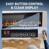 EUHOMY 36 Inch Electric Fireplace Recessed and Wall Mounted(60 Inch Premium)