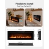 EUHOMY 36 Inch Electric Fireplace Recessed and Wall Mounted(Upgrade 50Inch)