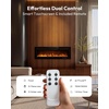 EUHOMY 36 Inch Electric Fireplace Recessed and Wall Mounted(Upgrade 50Inch)