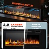 EUHOMY 50 Inch Electric Fireplace Recessed and Wall Mounted(73 Inch Premium)