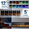 EUHOMY 50 Inch Electric Fireplace Recessed and Wall Mounted(73 Inch Premium)