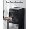 Euhomy 4-in-1 Water Dispenser with Ice Maker, Bottom-Loading Water Cooler Hot and Cold, Fits 3 & 5 Gallons, 33 lbs per Day Ice Production, Childproof Lock, for Home Office Kitchen, Black(Black)