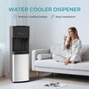 Euhomy Bottleless Water Cooler Water Dispenser, 3 Temperature Settings Hot Cold & Room Water, NSF Certified Dual Filters, Self Cleaning Water Dispenser, Child Safety Lock, LED Indicator, Black(Black)