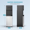 Euhomy Bottleless Water Cooler Water Dispenser, 3 Temperature Settings Hot Cold & Room Water, NSF Certified Dual Filters, Self Cleaning Water Dispenser, Child Safety Lock, LED Indicator, Black(Black)