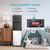 Euhomy Bottleless Water Cooler Water Dispenser, 3 Temperature Settings Hot Cold & Room Water, NSF Certified Dual Filters, Self Cleaning Water Dispenser, Child Safety Lock, LED Indicator, Black(Black)