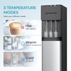 Euhomy Bottleless Water Cooler Water Dispenser, 3 Temperature Settings Hot Cold & Room Water, NSF Certified Dual Filters, Self Cleaning Water Dispenser, Child Safety Lock, LED Indicator, Black(Black)