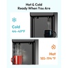 Euhomy Hot & Cold Water Dispenser, Top Loading Water Dispenser for 3 or 5 Gallon Bottles, Top Loading Hot & Cold Water Dispensor with Child Safety Lock, for Office, Home