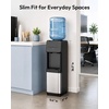 Euhomy Hot & Cold Water Dispenser, Top Loading Water Dispenser for 3 or 5 Gallon Bottles, Top Loading Hot & Cold Water Dispensor with Child Safety Lock, for Office, Home