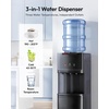 Euhomy Top Load Water Dispenser for 3 or 5 Gallon Bottles, Countertop Water Cooler with 3 Temperatures, Hot & Cold Water with Child Safety Lock, for Home, Office, Kitchen(Top-loading)