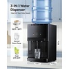 Euhomy Top Load Water Dispenser for 3 or 5 Gallon Bottles, Countertop Water Cooler with 3 Temperatures, Hot & Cold Water with Child Safety Lock, for Home, Office, Kitchen(Countertop)