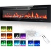 EUHOMY 36 Inch Electric Fireplace Recessed and Wall Mounted(50 Inch)