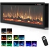 EUHOMY 36 Inch Electric Fireplace Recessed and Wall Mounted(50 Inch Premium)