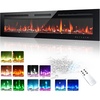 EUHOMY 36 Inch Electric Fireplace Recessed and Wall Mounted(60 Inch)