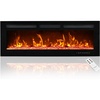 EUHOMY 50 Inch Electric Fireplace Recessed and Wall Mounted(20 Inch)