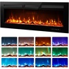 EUHOMY 50 Inch Electric Fireplace Recessed and Wall Mounted(Upgrade 50Inch)