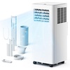 image:imageEUHOMY 8000 Btu Portable Air Conditioners 3 in 1 Portable AC with Cool Dry Fan Modes Quiet Air Conditioners with 24H Timer amp Sleep Modes with Remote for Bedroom Apartments up to 350 SqFt8 000 BTU