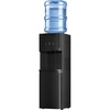 Euhomy Top Loading Water Dispenser for 3 & 5 Gallon Bottles, Hot & Cold Water Cooler with Warm Water, Child Safety Lock, LED Indicators, Top Load Water Cooler for Home & Office, Black