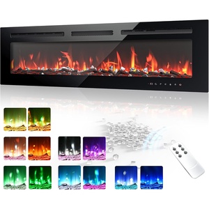 EUHOMY 36 Inch Electric Fireplace Recessed and Wall Mounted(50 Inch)