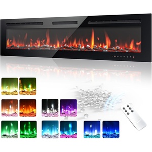 EUHOMY 36 Inch Electric Fireplace Recessed and Wall Mounted(60 Inch)