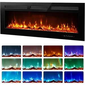 EUHOMY 36 Inch Electric Fireplace Recessed and Wall Mounted(Upgrade 50Inch)