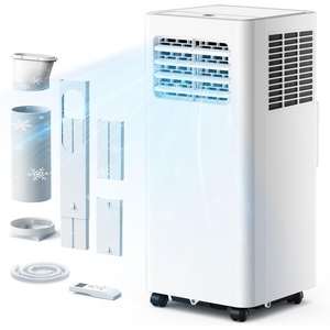 EUHOMY 8000 Btu Portable Air Conditioners, 3 in 1 Portable AC with Cool, Dry, Fan Modes, Quiet Air Conditioners with 24H Timer & Sleep Modes, with Remote, for Bedroom, Apartments up to 350 Sq.Ft(10 000 BTU)