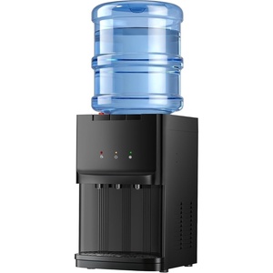 Euhomy Top Load Water Dispenser for 3 or 5 Gallon Bottles, Countertop Water Cooler with 3 Temperatures, Hot & Cold Water with Child Safety Lock, for Home, Office, Kitchen(Countertop)