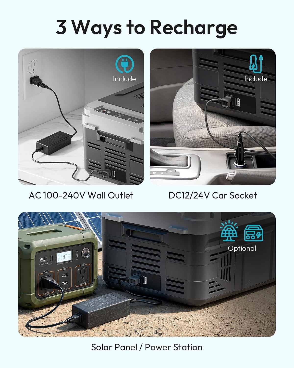 image:imageEUHOMY 12QT 12 Volt Refrigerator Portable Car Fridge with App Control12QT APP