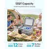 EUHOMY 12QT 12 Volt Refrigerator, Portable Car Fridge with App Control(12QT APP)