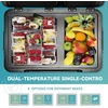 EUHOMY 58QT 12 Volt Refrigerator,Dual Zone -4℉~68℉ Portable Freezer for Car(37QT APP)